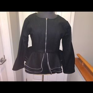 Colors of India Peplum Wool blazer